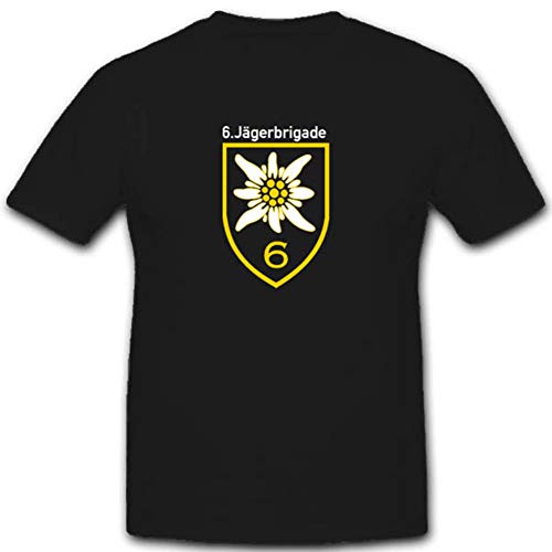 Lot de 6 badges JgBrig6Wappen Jägerbrigade #3499 insigne militaire Bundesheer T-shirt noir 5XL