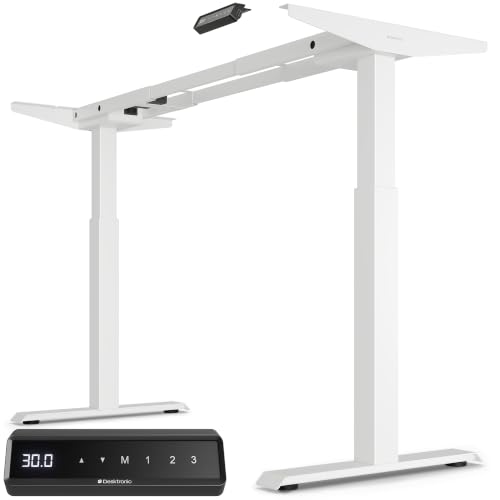Desktronic Height Adjustable Standing Desk Frame — Ergonomic Sit Stand Desk Frame, Electric Dual Motor, USB & USB-C Charging, Wobble-Free, Touchscreen, 3 Memory Presets, Anti-Collision by Desktronic - Used condition - US$314.81