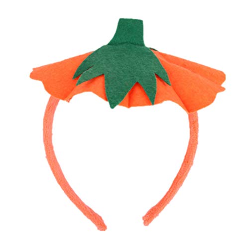 EXCEART Bandeau Tête De Citrouille Halloween Accessoire Costume Orange Léger Confortable Pour Fête Cosplay Enfant Adulte