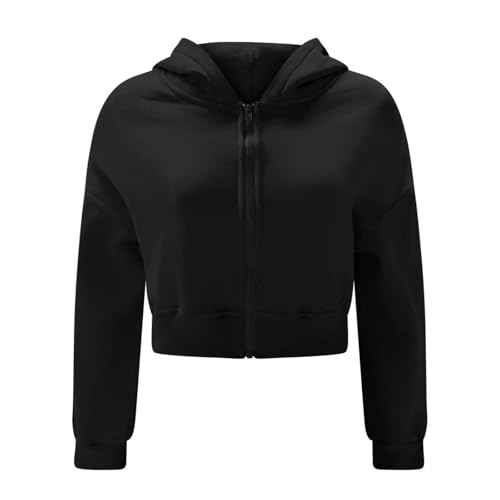 Hoodies for Women Zip up Y2k Long Sleeve Drop Shoulder Cropped Sweatshirts Cute Casual Lightweight Teen Girls Jackets3