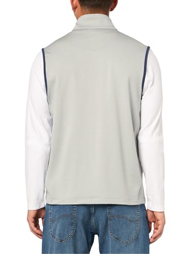 Brooks Brothers Men's Standard KNT PERF Full Zip Vest, Grey Heather2