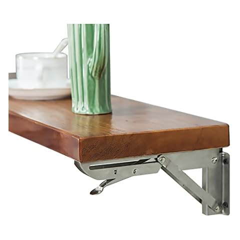 Yeeren Floating Shelves Wall Mounted Foldable Wall Shelf Wooden Kitchen Shelf Living Room Shelf Storage Display Ledge Cover