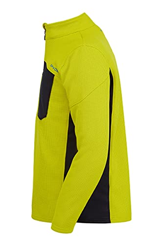 Image of Spyder Men's Bandit Hybrid 1 /2 Zip Fleece Ski Mid Layer Sweater Jacket