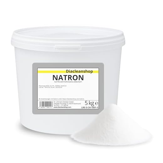 Natron 5 kg Pulver in pharmazeutischer Qualität – Natriumhydrogencarbonat (E500ii) - NaHCO3 - Backsoda - Basenbad – Hausmittel zum Backen, Reinigen, Baden, Gerüche Neutralisieren & DIY-Kosmetik