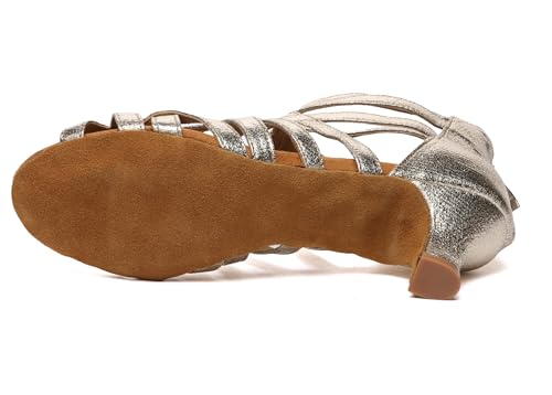 Minishion Ankle Dancing Heels Peep Toe Club Party Ankle Sandals Shoes2