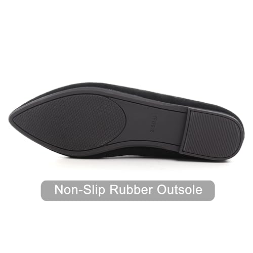 Image of Dear Time Women's Classic Ballets Pointy Toe Flats Comfortable Dress Flats Office Work Shoes