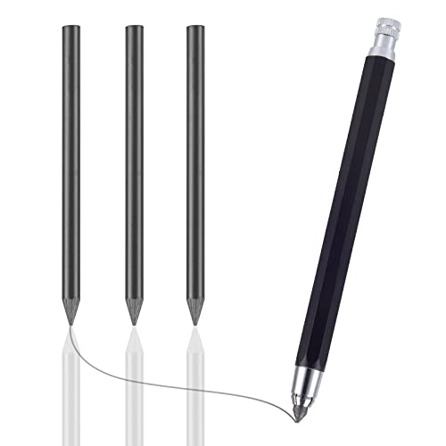 WangCang Portaminas de 5,6 mm, con 3 recargas, lápiz mecánico automático de grafito para escribir, dibujar, esbozar, trabajar la madera thumbnail