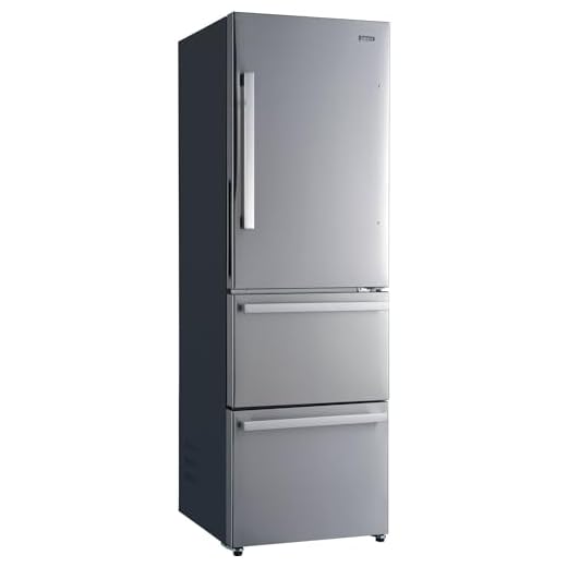 Galanz GLR12BS2K16 Bottom Mount Freezer Refrigerator, Three Doors Fridge, 12.3 Cu.Ft, Stainless Steel