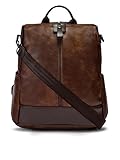 VISMIINTREND Brown Backpack Bags for Women & Girls | Cute 13 Inch Laptop Bag | Office, College, Travel, Tuition Use | Diwali Gift, Birthday Gift for Wife, Sister | Trendy Handbags, Stylish Purse
