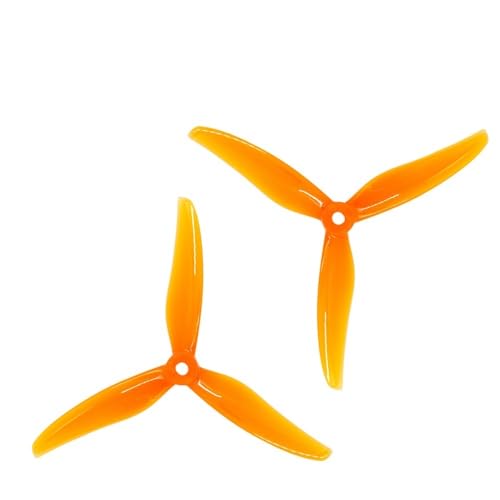 Universal 5226 3-blade Propeller 5.2X2.6X3 PC Multi-rotor Distance Parts 4 Pairs/8 Pieces(Orange)