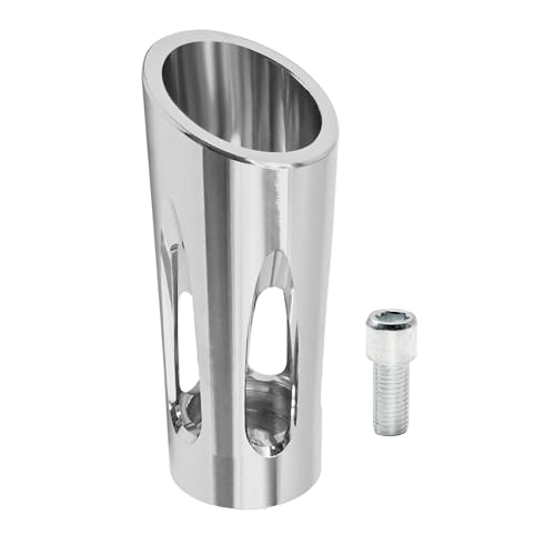 VIKKSAER Motorrad Schalthebel Peg CNC Schalthebel Billet Fußrasten Ersatz für Harley Davidson Sportster/Touring/Dyna/Softail/Fat Boy/Street Glide/Road Glide (Chrom)