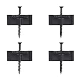 Fafeicy Nascosto di Fissaggio per Ponte Composito 100 Pezzi in Plastica ABS con Viti in Ac...