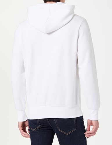 Tommy Hilfiger Herren Global Stripe Wreath Tee Hoody Mw0Mw41421 Kapuzenpullover, White (White), L