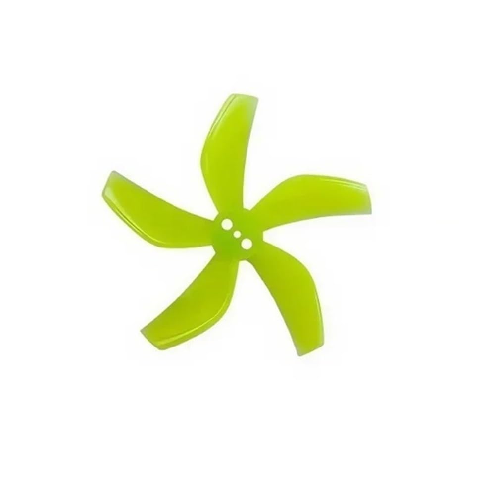 Hélice D51 2020 à 5 pales jaune pour drone de 2 pouces