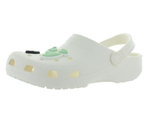 Image of Crocs Classic Self Care Clog Unisex Shoes Size 5, Color: Off-White /Chalk /Off White