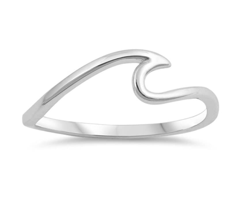 925 Silver Wave Band Ring Engagement Band For Ger (22) (B09X6TZB52) Amazon Price History, Amazon Price Tracker
