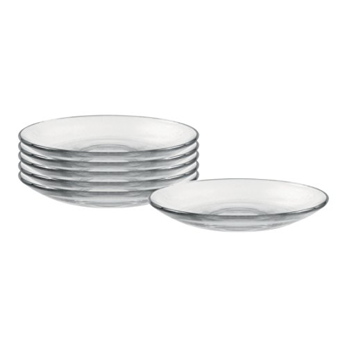 Duralex Set of 6 5.25" Saucers, Clear