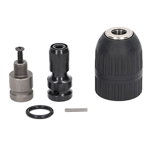 Portabrocas para Destornillador de Impacto Sin Llave con Bloqueo Automático, Portabrocas Eléctrico de 1/2 20Unf, Compatible con Taladros de Impacto Ideal para Herramientas Rotativas