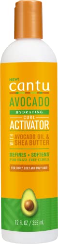 Cantu Avocado Curl Activator Cream with Avocado Oil Shea Butter, 12 Ounce