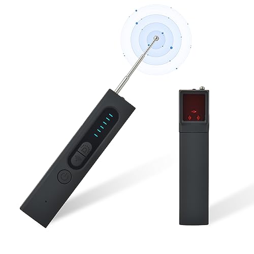 Vothen Detecteur de Camera Micro Espion: Bug Détecteur RF sans Fil pour Caméra Dissimulée,Anti-Espion Bugs GPS Tracker Scanner Cachée GSM ÉCoute Device Finder pour Bureau à Domicile Hôtel