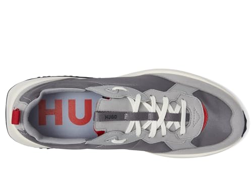 Image of HUGO Mens Running Style Mix Material Sneakers