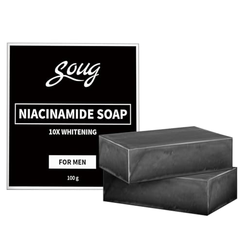 Ballboyz - Jabón facial para acné, jabón facial de Ballboyz, jabón de carbón activo contra el acné, jabón negro de limpieza profunda para hombres y mujeres, ideal para todos los tipos de piel