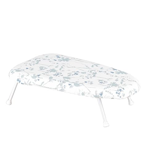 ISCBAFYX Portable Mini Ironing Board, Compact Ironing Board, Table top Ironing Board Small Board, for Home Laundry Room or Dorm use (Color : Floral)