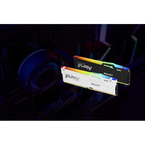 Memoria RAM da 32GB per Gaming Desktop FURY Beast Bianco RGB EXPO DDR5 a 6000MT/s - KF560C36BWEA-32 - RAM - Immagine 4