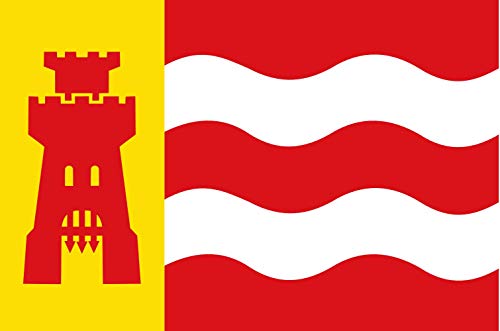 Drapeau Large Sluis-Aardenburg vlag pour pavoiser les façades de bâtiments publics