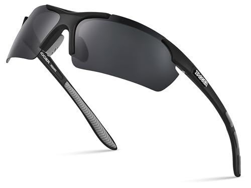 Xagger Polarized Sports Sunglasses for Men Women Wrap Around UV400 Running Baseball Softball Cycling Driving Glasses