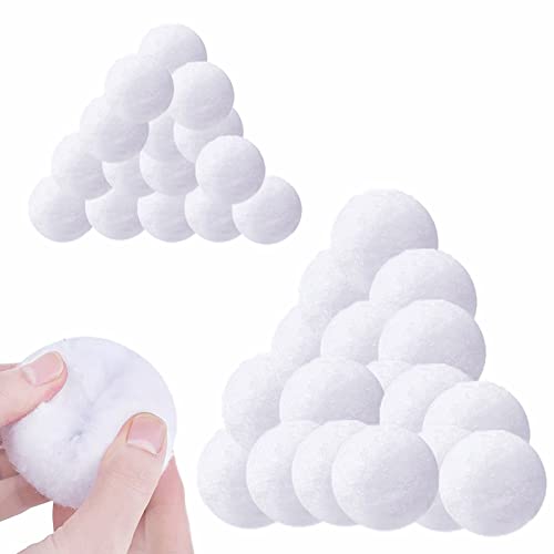 5cm 7cm White Elf Christmas Snowballs Indoor Snowball,Soft Fake Christmas Snowballs,Indoor Kids Snow Fight,Realistic Artificial Snowballs for Winter Game,Snow Fights,Xmas Trees,Home Decorations(30p)