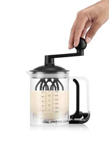 Bodum Pancake Teigmixer & Spender BISTRO Schwarz – Integrierte Messfunktion – Einfaches Ausgießen, Robust – BPA-freier Kunststoff – Spülmaschinenfest