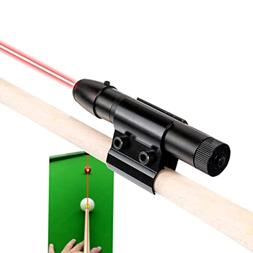 VEMIO Billiards Sights, Snooker Aids - Billiard Accessories Billiards Aiming Trainer 5mW Output Class 1 for Snooker, Nine Ball Training (Red)