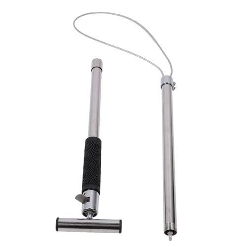 Pólo de Controle Animal, Suporte Animal Ajustável de Aço Inoxidável, Ferramenta Coletora, Compriment