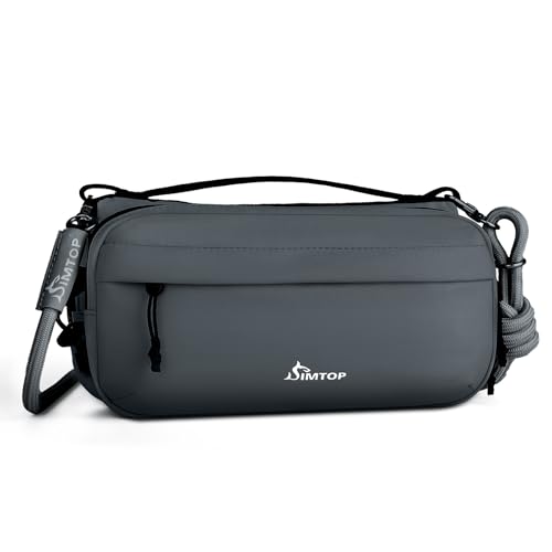 Small Crossbody Travel Bag for Women, Water-Resistant Nylon, RFID Blocking, Organizer with Bottle Slot, Adjustable Rope Strap