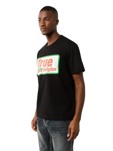 True Religion Men's Short Sleeve High Density Tee - Casual Crew Neck T-Shirt3