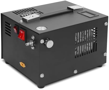 Compresor de aire PCP, 4500Psi 30mpa 12V DC aceite sin agua bomba de alta presión compresor portátil PCP para pistola de aire y paintball