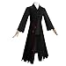 Mens Anime Costume Adult Halloween Singers Cosplay Dark Hanfu Coat Tunic Robe Hat Uniform Earrings Bracelet Set S