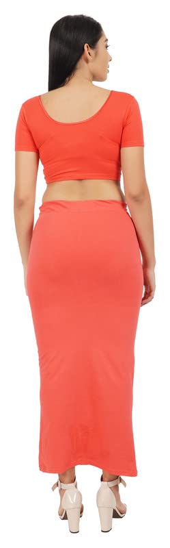 Image of Lycra Blend Cotton Saree Shapewear Petticoat for Women and Girls, Skirts Shapewear Dress for Saree