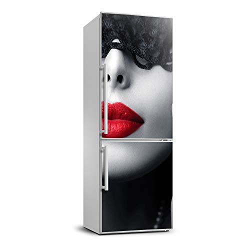 Vinilo para nevera 70x190 cm autoadhesivo con diseño de máscara de encaje para cocina 2