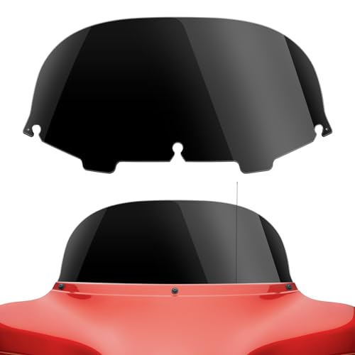 Harley Touring 8" Windshield – Black Polycarbonate