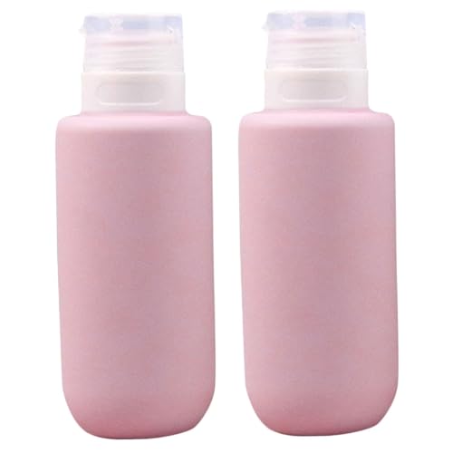 WEKADRIN 2個 大容量シリコーン装瓶 旅行用トイレタリー容器 素材 柔軟絞りやすいシャンプーボトル 化粧品パック対応 詰め替え簡単携帯便利