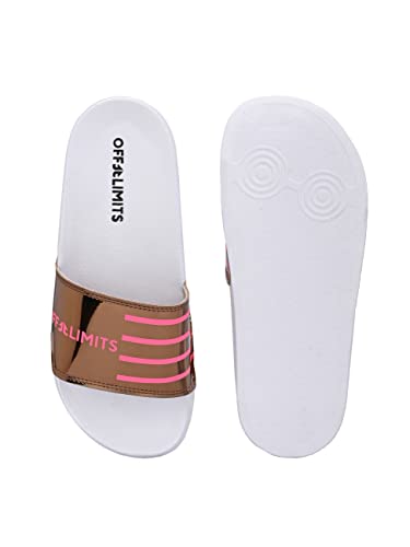 Image of OFF LIMITS-Rhythm-Gold /White Sliders