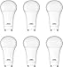 Sunlite 82044 LED 90 CRI A19 Light Bulb, GU24 Twist & Lock Base, 10 Watt (75W Equivalent), Dimmable, 800 Lumens, Energy Star Certified, Title-20 Compliant, ETL Listed, Frost, 3000K Warm White, 6 Pack