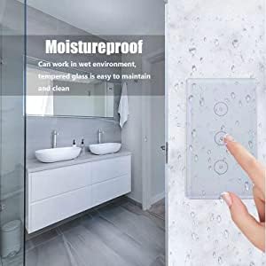 Miniatura 8 de Interruptor de luz inteligente, interruptor de luz WiFi de 2.4 GHz compatible con Alexa y Google Home, interruptor de luz de pared táctil