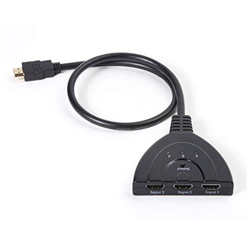 WyTosa Commutateur 4K Techole Commutateur HDMI Automatique/Manuel Commutateur HDMI plaqué Or Commutateur HDMI 3 en 1 Sortie Prise en Charge du commutateur HDMI 4K / 3D / UHD/HD / 1080.3 Ports 4K p Cover