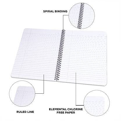 Classmate Pulse 6 Subject A4 Register Single Line 300 Pages Spiral Bound Notebook 297 x 210 1