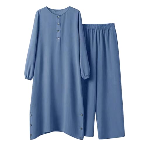 Muslim Clothes for Women Modest Abaya Button Down Robe Afghan Loose Pant Dubai Attire Islamic Plus Size Boho Caftan3