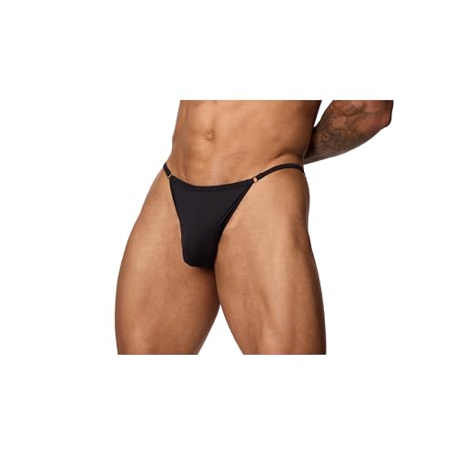 Wild Side Men's Strappy Bikini Brief with Contoured Pouch - Sexy Men's Underwear