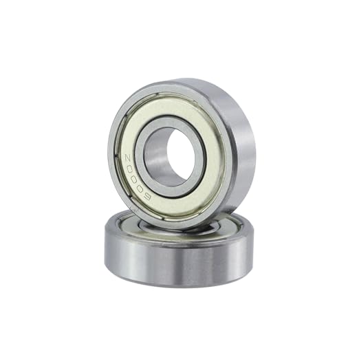 Image of Antrader Deep Groove Ball Bearings Metal Shielded 6000ZZ Precision Bearings 10 x 26 x 8mm Silver Tone Pack of 20